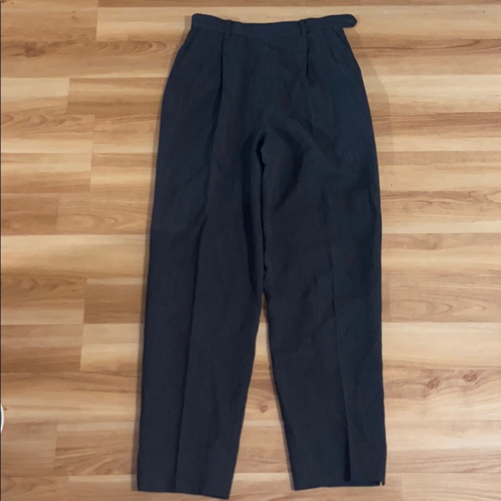 100% Wool High Waisted Dress Slacks